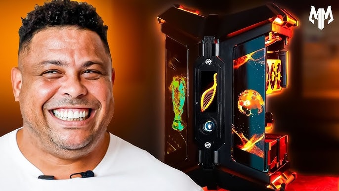 Pc Gamer de R$ 100 mil feito para Ronaldo Fenômeno impressiona com três sistemas e design temático