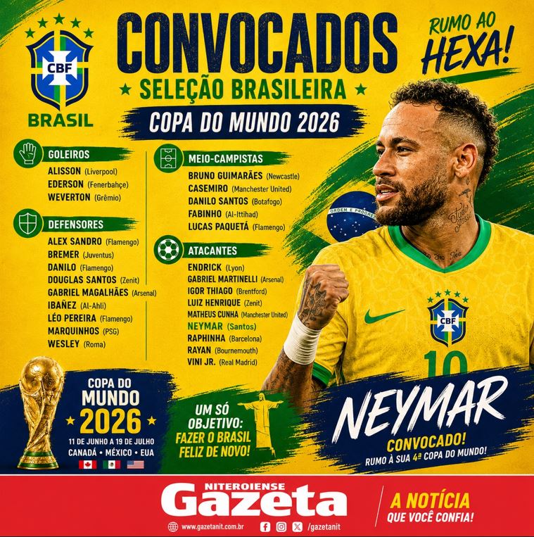 Ancelotti pede confiança na Seleção para a Copa; Confira lista e data dos jogos