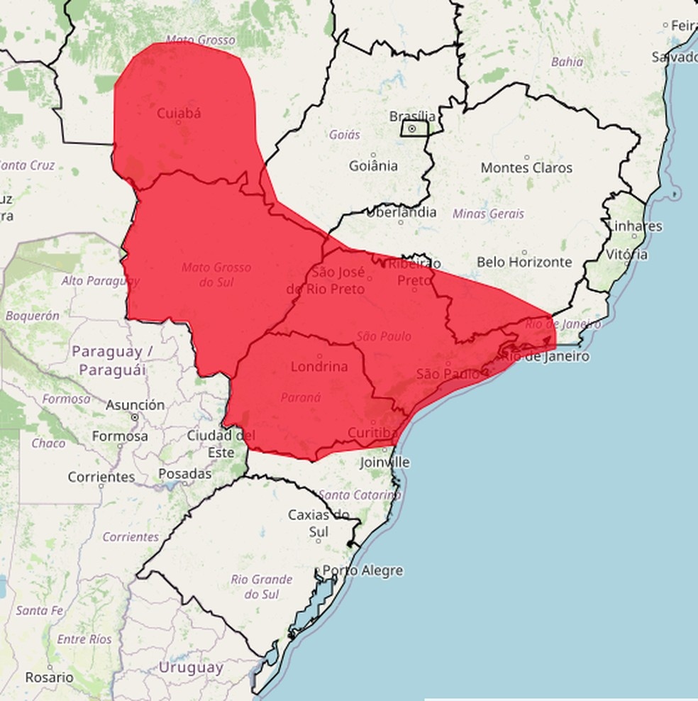 Onda de calor coloca Centro-Sul em alerta vermelho 2 Onda de calor coloca Centro-Sul em alerta vermelho