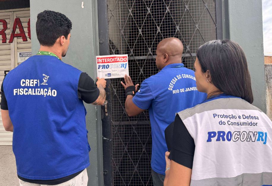Academias interditadas no RJ após fiscalização conjunta 2 Academias interditadas no RJ após fiscalização conjunta