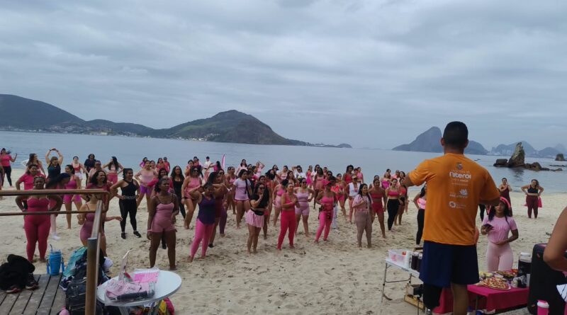 Manhã de bem-estar em Icaraí reúne dança, massagem e remada inclusiva